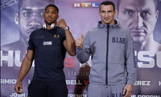 Klitschko dismisses suggestions of delaying tactics to upset Joshua