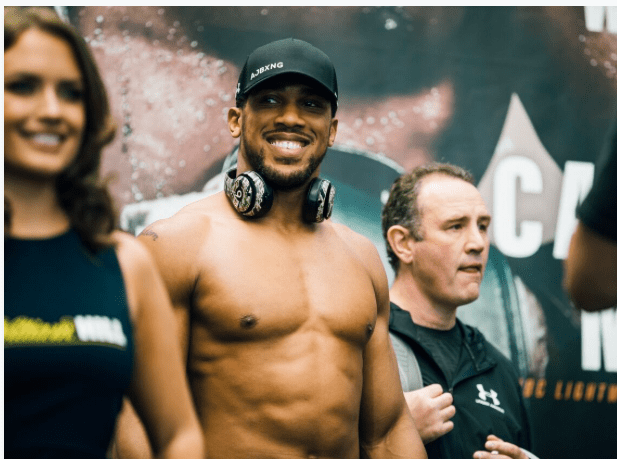 No Nerves Detected On Joshua At Weigh In With Povetkin