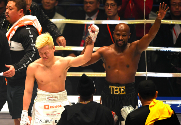 Floyd Mayweather wasn't even able to shed some rust as he made quick work and mad money off beating up baby faced Tenshin Nasukawa in Japan. 