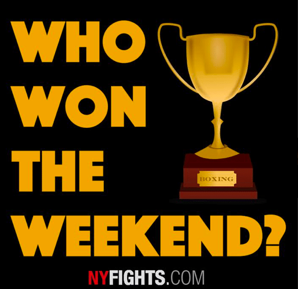 Nights picks the fighter who stood out most and bestows that person with The Who Won the Weekend award.