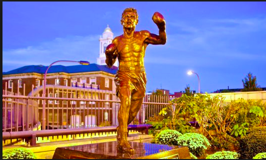 Tony Demarco, immortalized for the ages with this statue in Boston's North End neighborhood. 