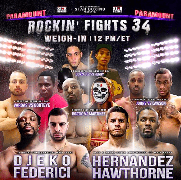 Facebook Fightnight Live is back Friday, Feb. 22, 2019, in NY.