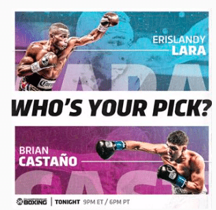 Lara fights Castano on Saturday, March 2, 2019, at Barclays Center.