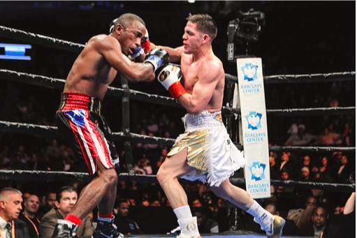 Lara fought Castano March 2, 2019 at Barclays. (Tom Casino pic)
