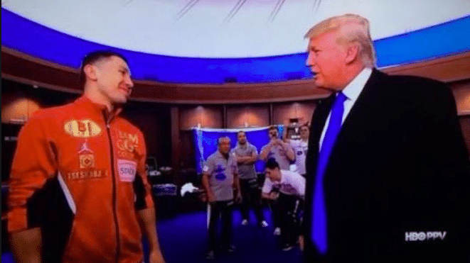 Gennady Golovkin and Donald Trump.