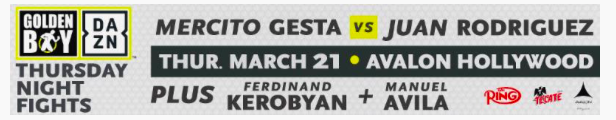 Golden Boy Has Gesta Featured On March 21 Series Kickoff