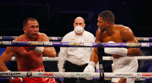 Anthony Joshua Punches Out Pulev, Gets Stop In Round 9