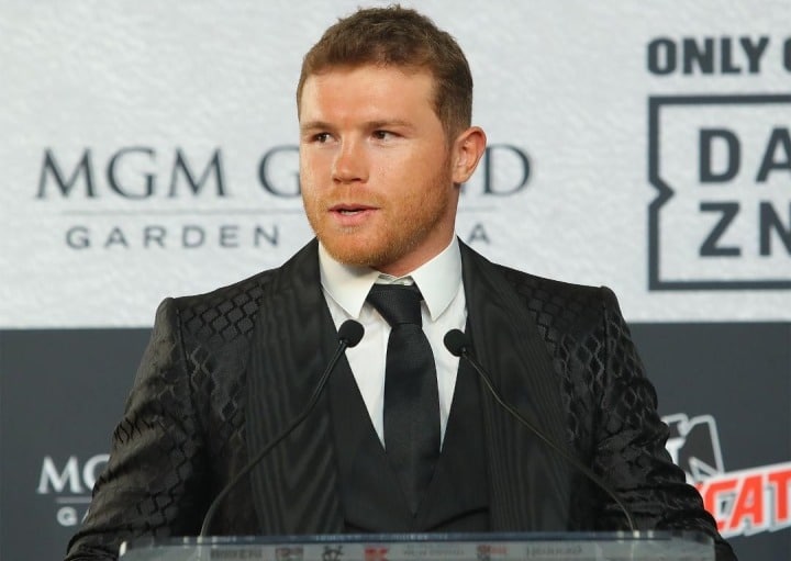 Canelo Álvarez to Face Caleb Plant on Nov. 6 in Las Vegas