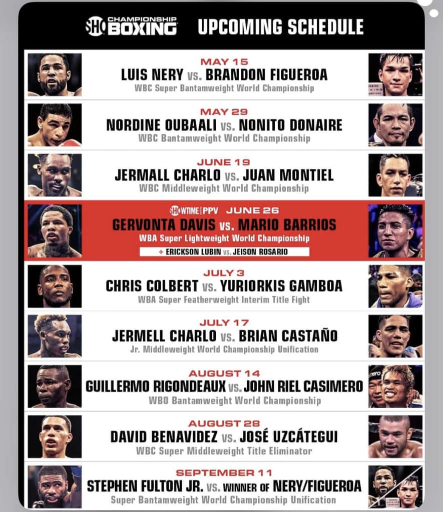 Showtime Rolls Out Fight Schedule NY FIGHTS