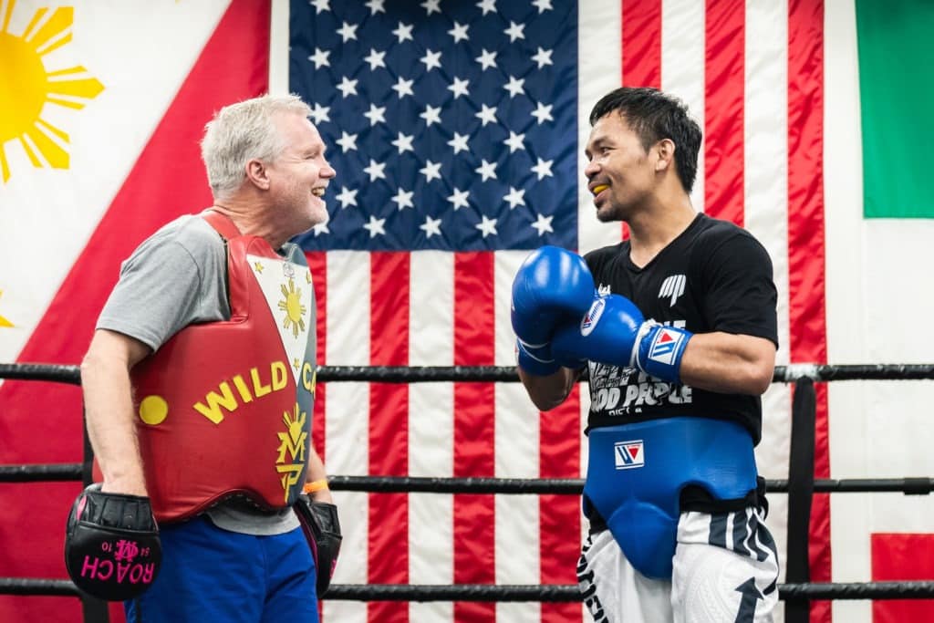 Manny Pacquiao's legacy is assured, despite never having faced Bud Crawford. Photo: Ryan Hafey, Premier Boxing Champions