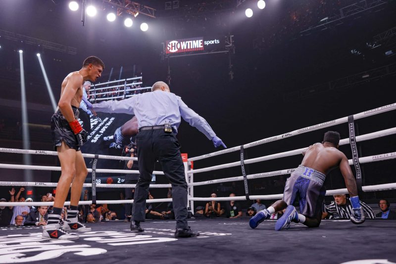 Sebastian Fundora won a Fight of the Year finalist against Erickson Lubin in 2022. Photo: Showtime Boxing Tszyu vs Fundora