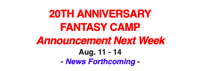 Gleason's Gym will host their annual Fantasy Camp August 11-14, 2022