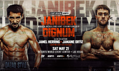 Janibek Alimkhanuly-Danny Dignum Interim Middleweight Title Clash and the Return of Jamel Herring Set for May 21