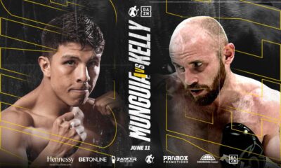 JAIME MUNGUIA AND JIMMY KELLY TO CLASH IN A 12-ROUND SUPER MIDDLEWEIGHT FIGHT ON SATURDAY, JUNE 11