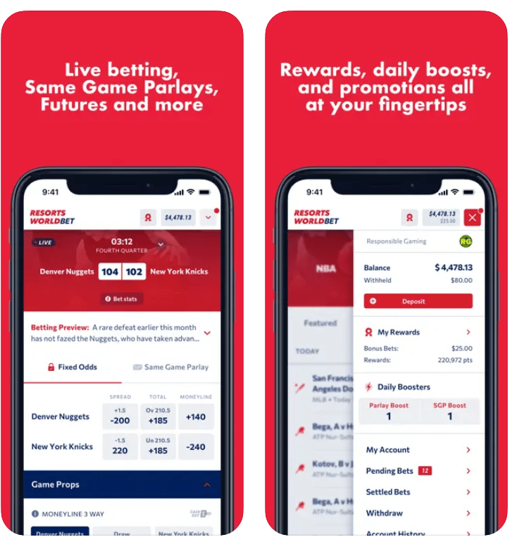 Resorts World Bet App Top Features
