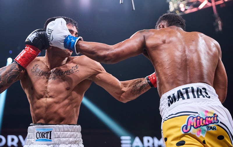 Puerto Rico’s Subriel Matias captured the IBF junior welterweight title in an electric firefight that saw the two top-ranked 140-pounders throw over 800 combined punches in five rounds according to CompuBox. Photo: Esther Lin, Showtime Boxing