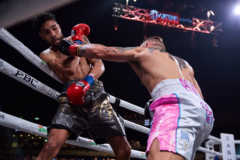 Alberto Palmetto acquitted himself well in his first fight i the U.S. despite the lopsided scorecards. Photo: Esther Lin, Showtime Boxing