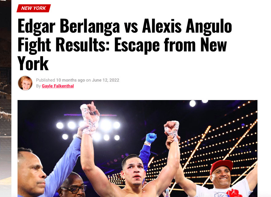 Edgar Berlanga didn't look great getting the win vs Alexis Roamer Angulo