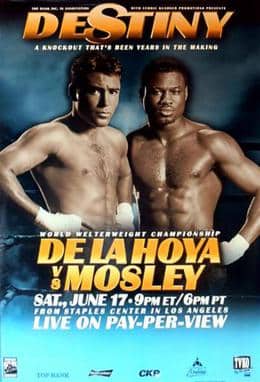 Poster for De La Hoya v Mosley 1, Spence-Crawford should surpass that in the power punching department 