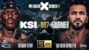 KSI v Joe Fournier topped May 13 Misfits card 