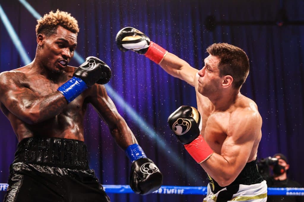 Sergiy Derevyanchenko gave Jermall Charlo a tough bout in 2020. Photo: Amanda Wescott, Showtime Boxing