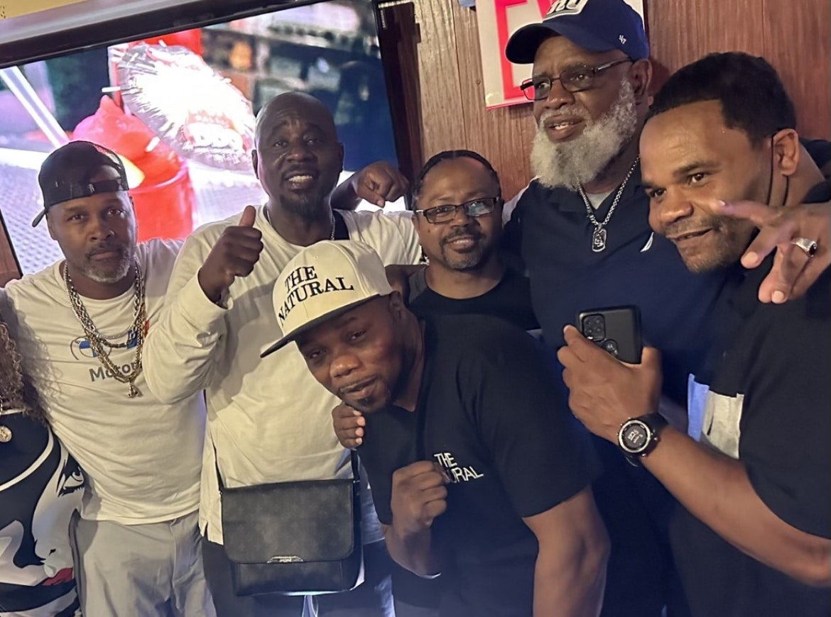 At the John Scully Times Square boxers reunion, in 2023