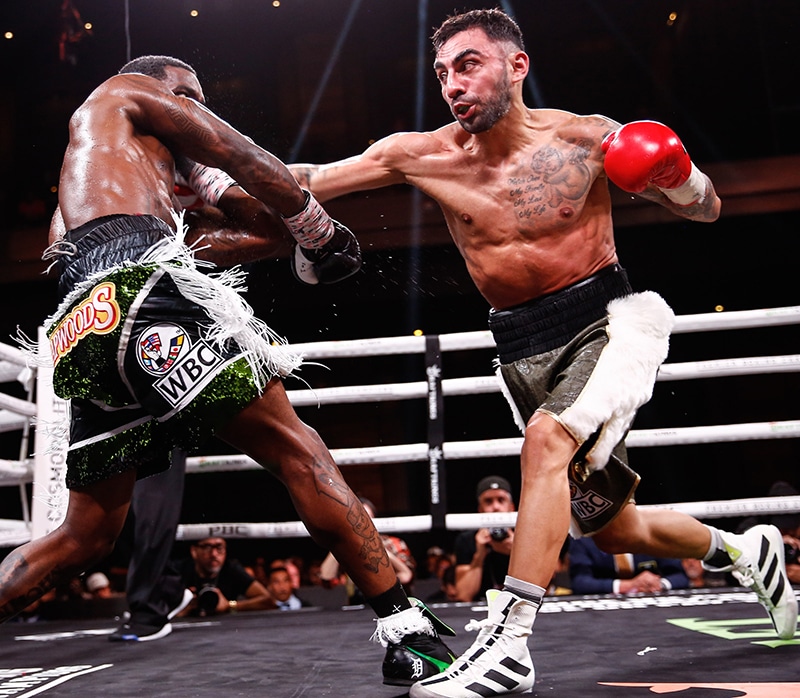 Unbeaten Olympic Bronze Medalist Artem Harutyunyan delivered a great performance against the favorite Frank Martin, but lost on the cards in Las Vegas. Photo: Stephanie Trapp, Showtime Boxing