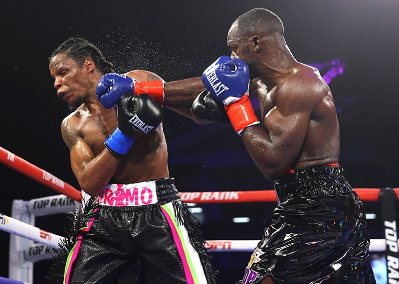 Troy Isley went eight rounds for the first time against Antonio Todd. Photo: Mikey Williams/Top Rank Inc via Getty Images