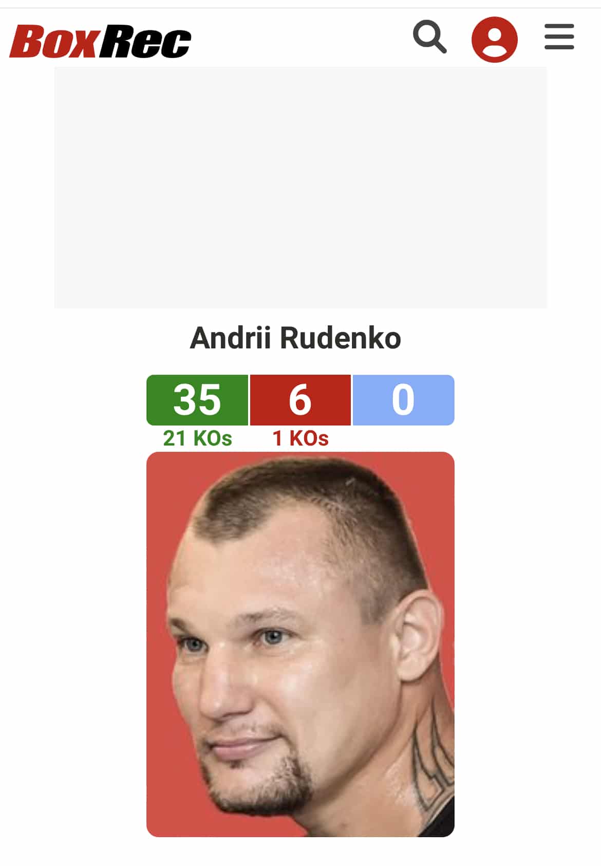 Andrii Rudenko, heavyweight boxer