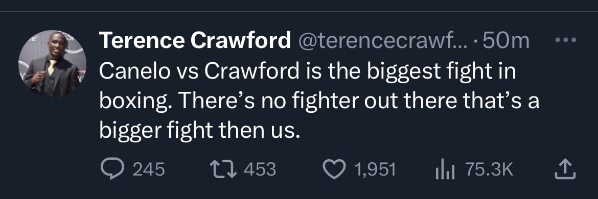 Terence Crawford on Canelo fight 