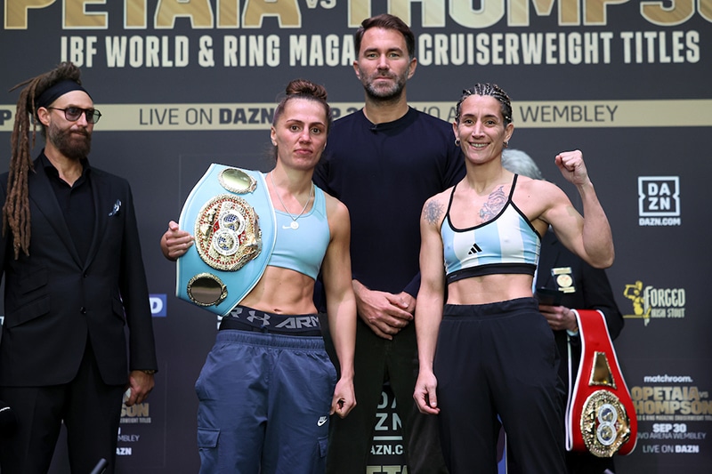 Ellie Scotney defends her title for the first time against Laura Soledad Griffa. Photo: Mark Robinson, Matchroom Boxing