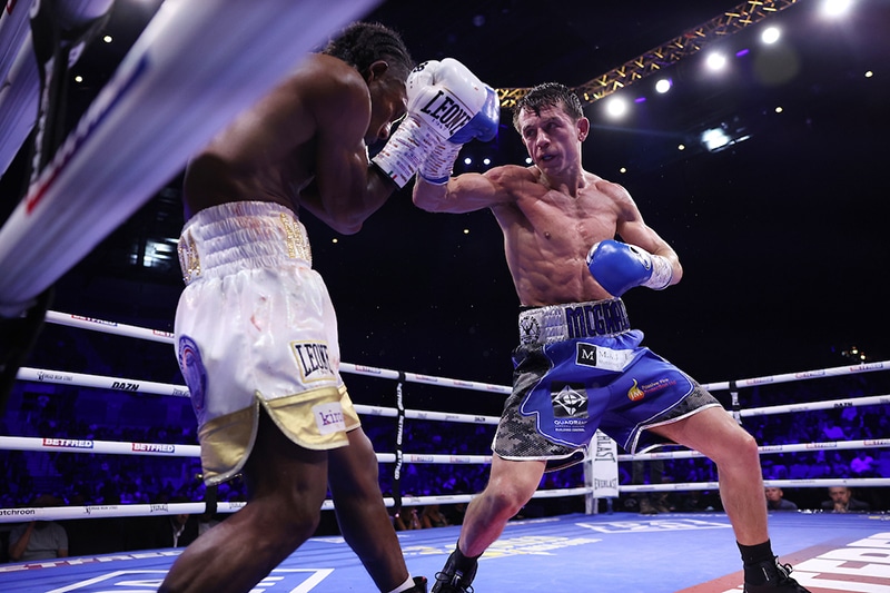 Peter McGrail said he was happy to get ten rounds of experience in the ring against Fran Mendoza. Photo: Mark Robinson, Matchroom Boxing