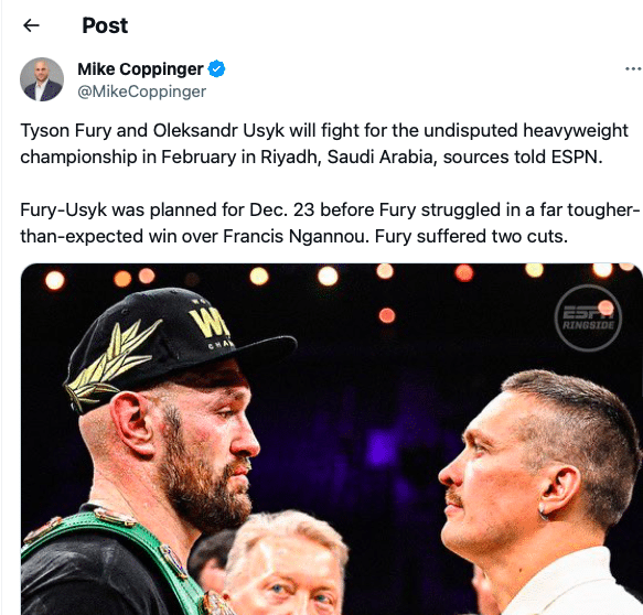 Fury usyk start date