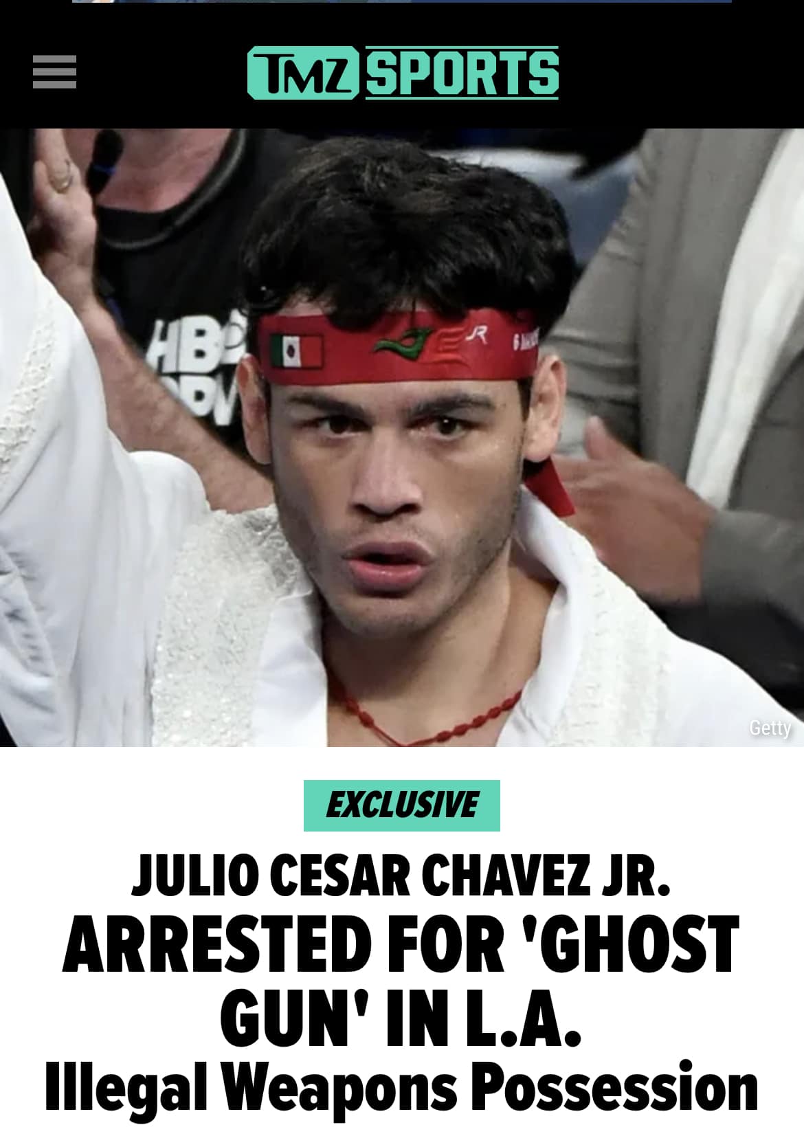 Julio Cesar Chavez Jr On TMZ