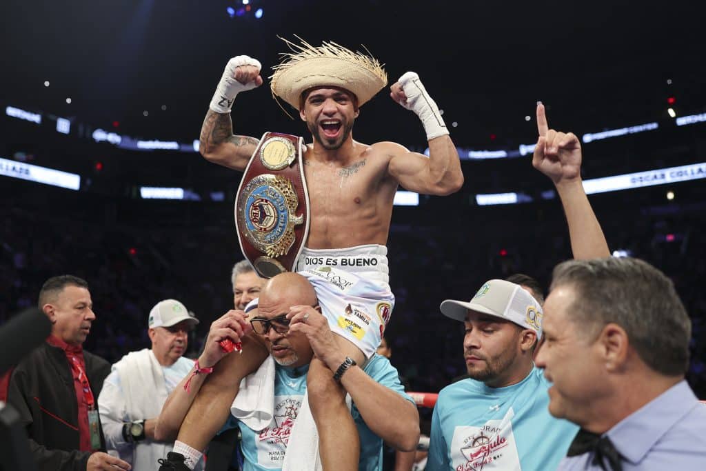 Oscar Collazo wants to prove the smaller weight divisions offer exciting competitors with punching power. Photo: Cris Esqueda, Golden Boy Boxing Munguia wins