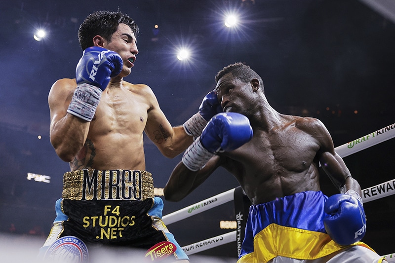 Mirco Cuello defeated Sulaiman Segawa on the early undercard. Photo: Premier Boxing Champions