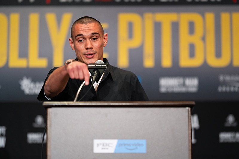 Tim Tszyu didn't hesitate to accept a last minute change of opponent for this title fight. Photo: Ryan Hafey, Premier Boxing Champions Tszyu vs Fundora