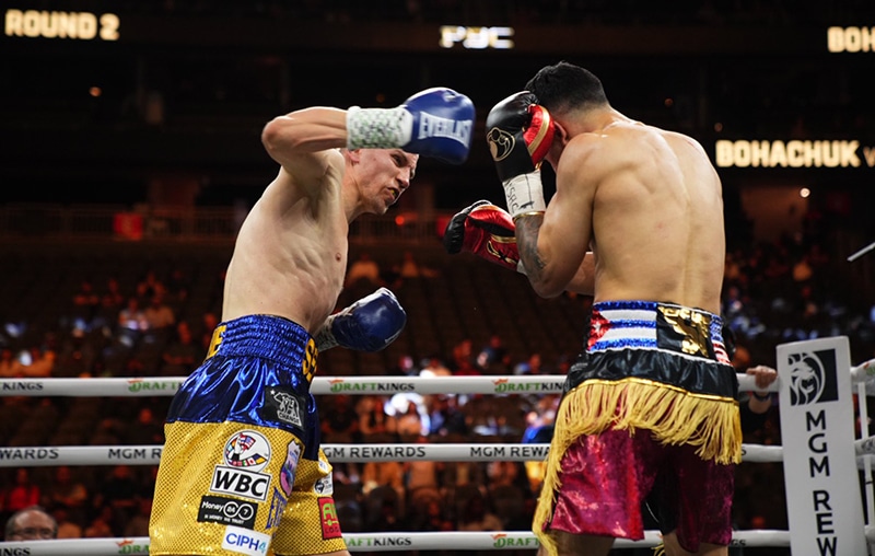 Serhii Bohachuk said his win over Brian Mendoza was for his native Ukraine. Photo: Premier Boxing Champions