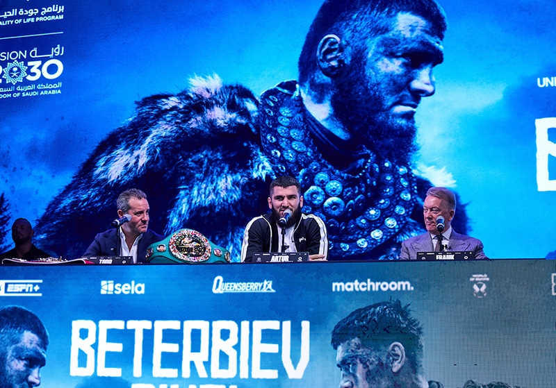 To date, fans have shown massive enthusiasm for the big matchups made through Saudi financing, including the upcoming light heavyweight championship dream fight between Artur Beterbiev and Dmitry Bivol announced on June 1. Photo: Mark Robinson, Matchroom Boxing