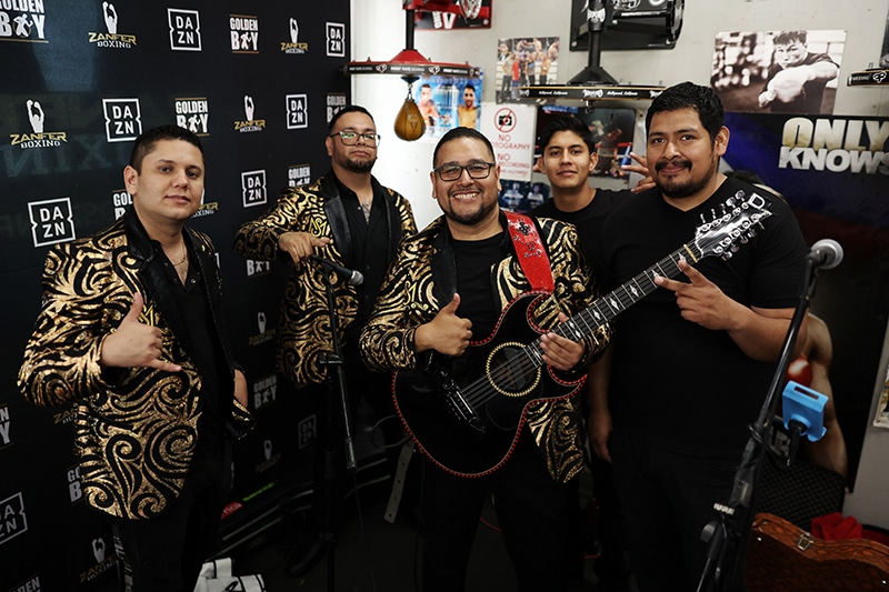 Of course there was a mariachi band at the Wild Card Gym. Viva Mexico! Photo: Cris Esqueda, Golden Boy Boxing