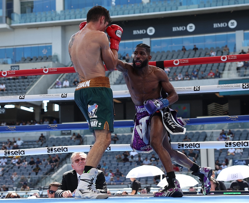 Andy Cruz has a fan friendly style combined with Cuban school sklls. Photo: Mark Robinson, Matchroom Boxing 