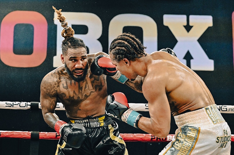 Jarrett Hurd and Jeison Rosario fought to stay relevant as former unified champions. Photo: ProBox