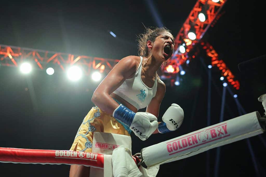 Gabriela Fundora makes no apologies for who she is. Photo: Cris Esqueda, Golden Boy Boxing