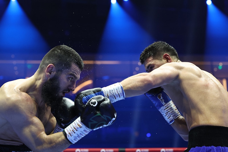 Dmitriy Bivol has the most active jab in boxing. Photo: Leigh Dawney, Queensberry Promotions