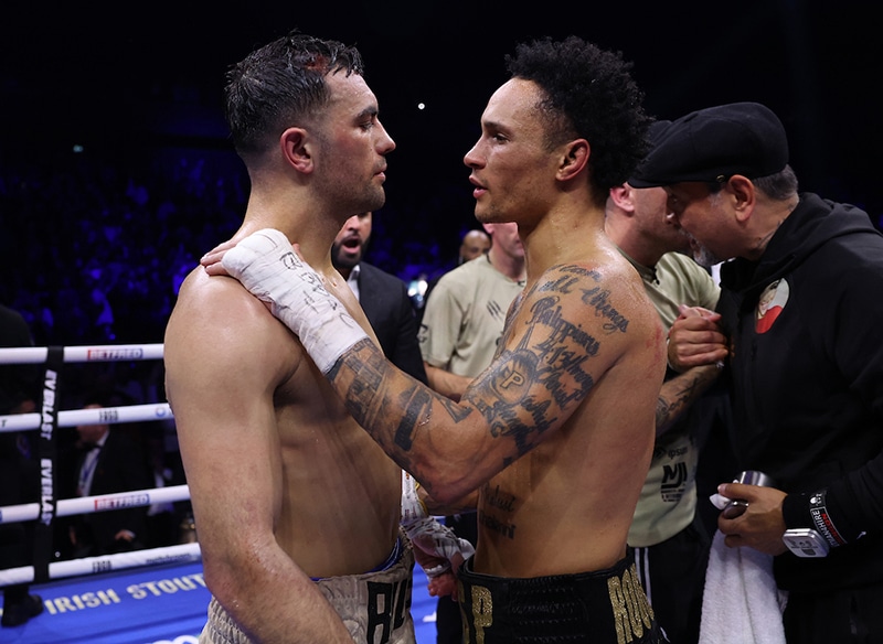 Regis Prograis congratulated Jack Catterall and said he would consider moving on, perhaps to bare knuckle boxing. Photo: Mark Robinson, Matchroom Boxing