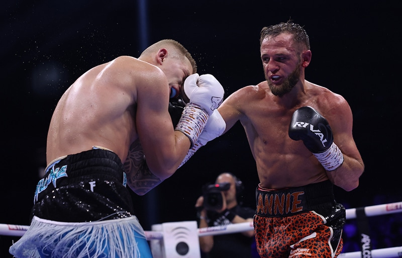 James Flint won his rematch with Campbell Hatton. Photo: Mark Robinson, Matchroom Boxing