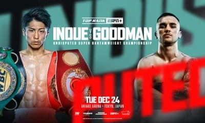 Inoue vs Goodman Official for December 24 in Tokyo