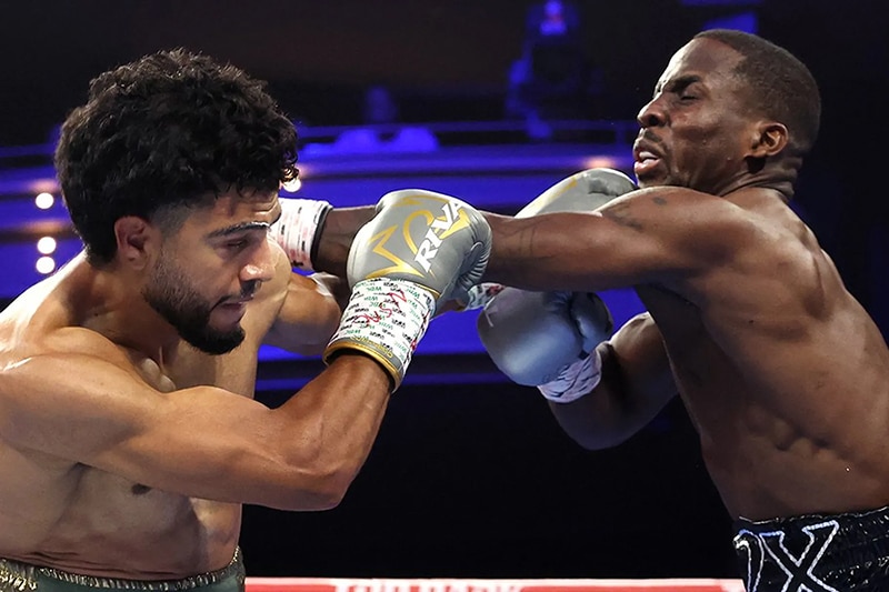 Raymond Muratalla called out Denis Berinchyk after beating Tevin Farmer, but he'll take a stay busy fight on Saturday in the meantime. Photo: Mikey Williams, Top Rank Boxing