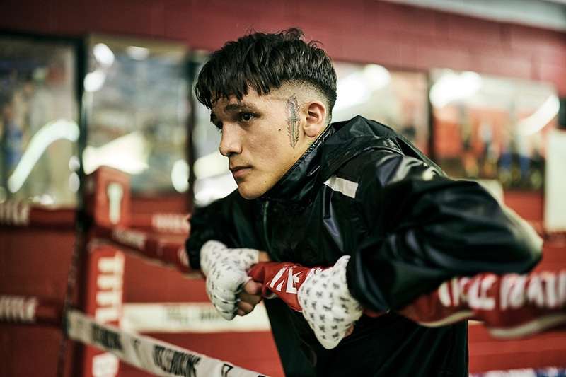 Bam Rodriguez during a training session preparing to defend his titles Saturday. Photo: Mark Robinson, Matchroom Boxing