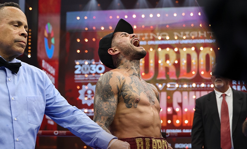 Arnold Barboza Jr. proved a lot of doubter wrong with his victory. Photo: Cris Esqueda, Golden Boy Boxing